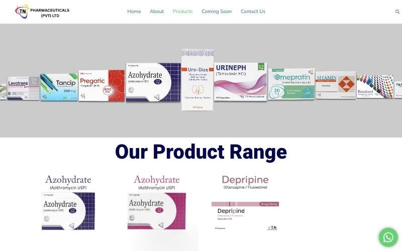 Old products page with identical image tiles and one brand shown twice